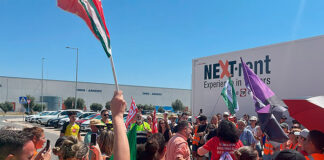La huelga logística culmina con un convenio que beneficia a miles de trabajadores convenio de logística en Dos Hermanas