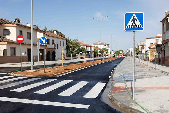 tramo-calle-tajo reurbanización de la calle Tajo