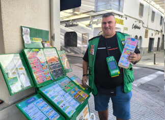 Un vendedor de la ONCE reparte 120.000 euros con un rasca premio ONCE en Dos Hermanas