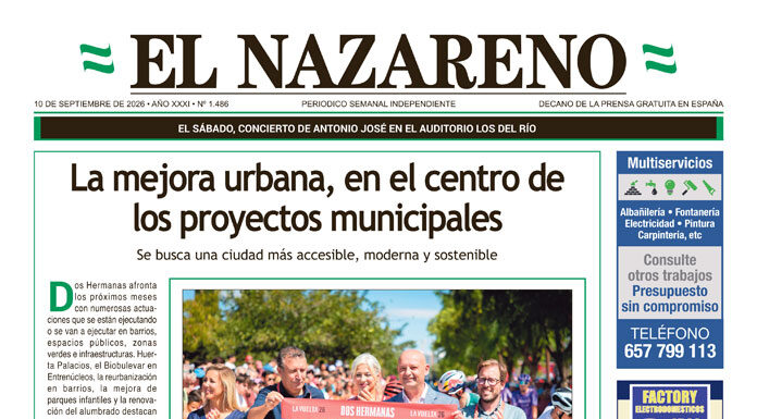 Periódico El Nazareno nº 1.486 de 10 de septiembre de 2026 Periódico El Nazareno