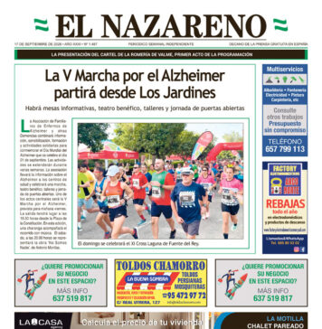 Periódico El Nazareno nº 1.487 de 17 de septiembre de 2026 Periódico El Nazareno de Dos Hermanas