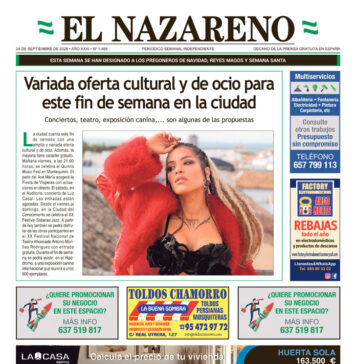 Periódico El Nazareno nº 1.488 de 24 de septiembre de 2026 Periódico El Nazareno
