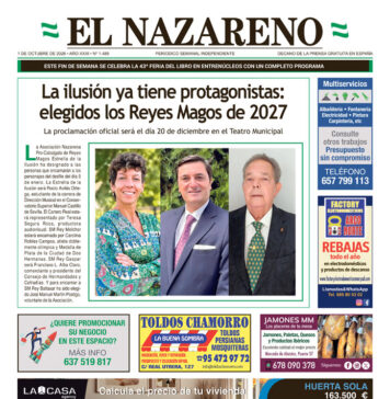 Periódico El Nazareno nº 1.489 de 1 de octubre de 2026 Periódico El Nazareno de Dos Hermanas