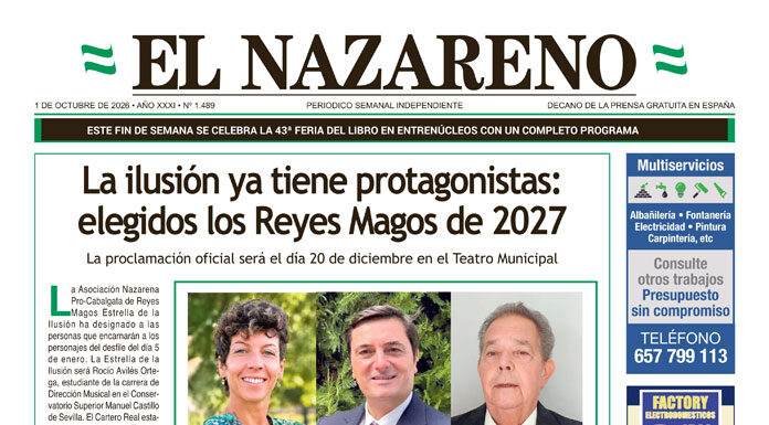 Periódico El Nazareno nº 1.489 de 1 de octubre de 2026 Periódico El Nazareno de Dos Hermanas