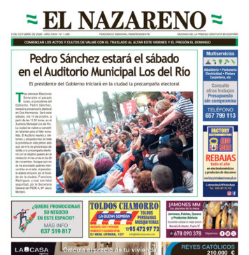 Periódico El Nazareno nº 1.490 de 8 de octubre de 2026 Periódico El Nazareno de Dos Hermanas