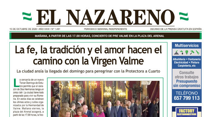 Periódico El Nazareno nº 1.491 de 15 de octubre de 2026 Periódico El Nazareno de Dos Hermanas
