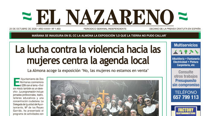 Periódico El Nazareno nº 1.493 de 29 de octubre de 2026 Periódico El Nazareno de Dos Hermanas